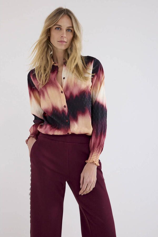 Tramontana blouse met print meerkleurig