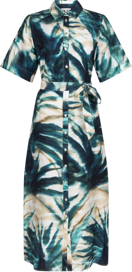 Tramontana blousejurk donkergroen