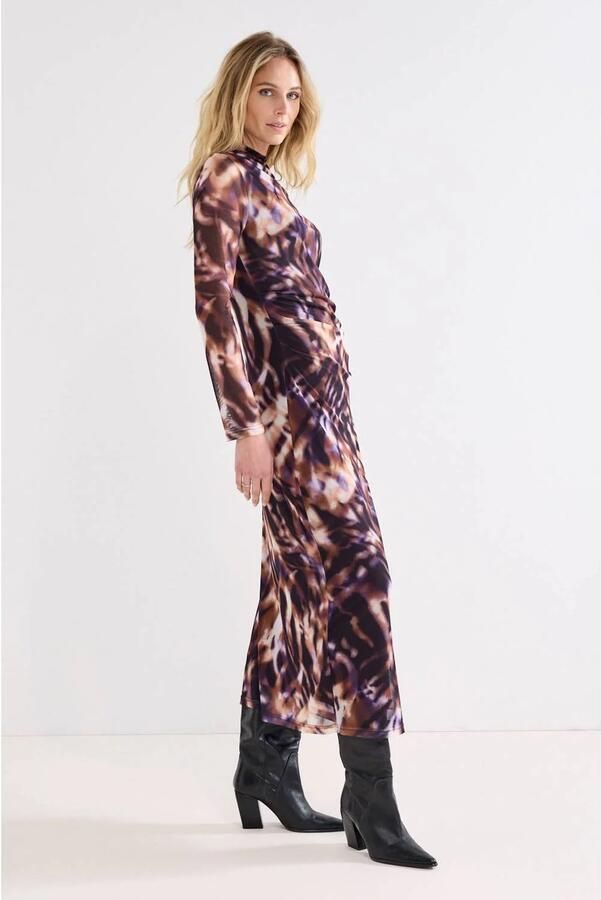Tramontana bodycon jurk met print paars - Foto 2