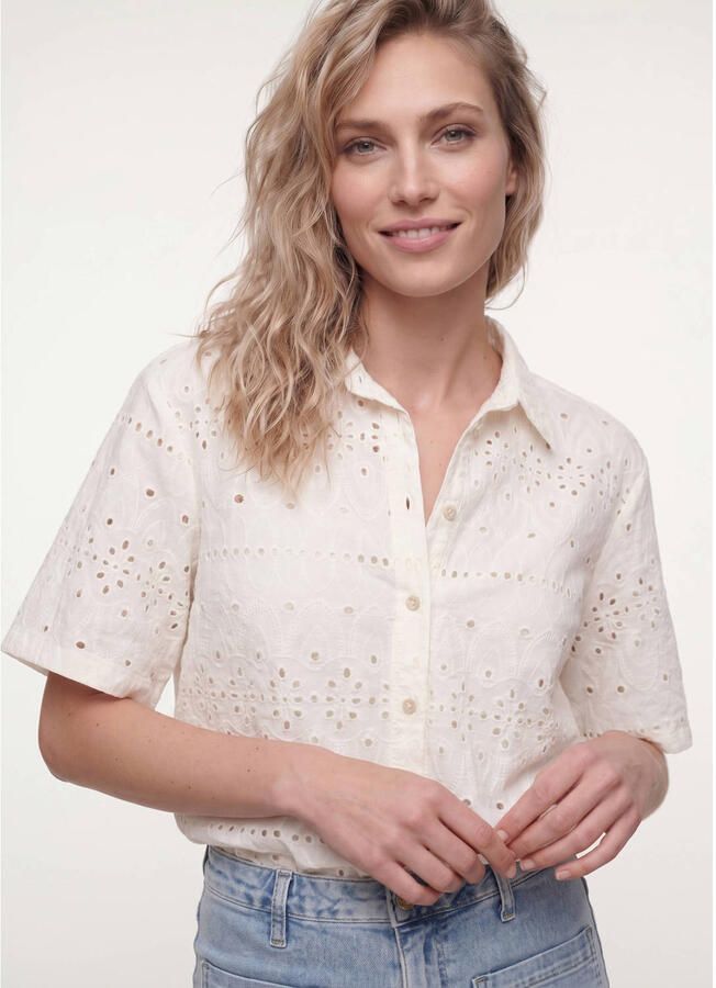 Tramontana broderie blouse ecru
