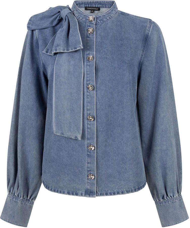 Tramontana denim blouse mediumblauw