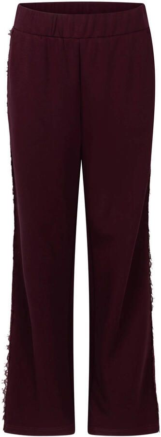 Tramontana flared broek donkerrood