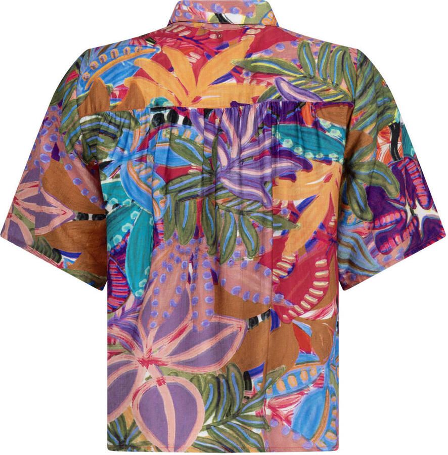 Tramontana gebloemde blouse blauw - Foto 2