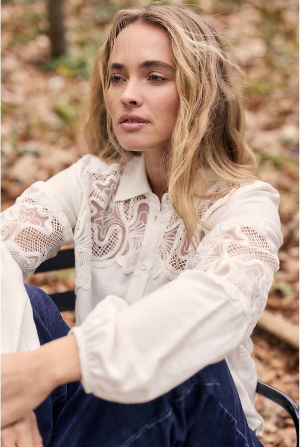 Tramontana gebloemde blouse wit - Foto 2