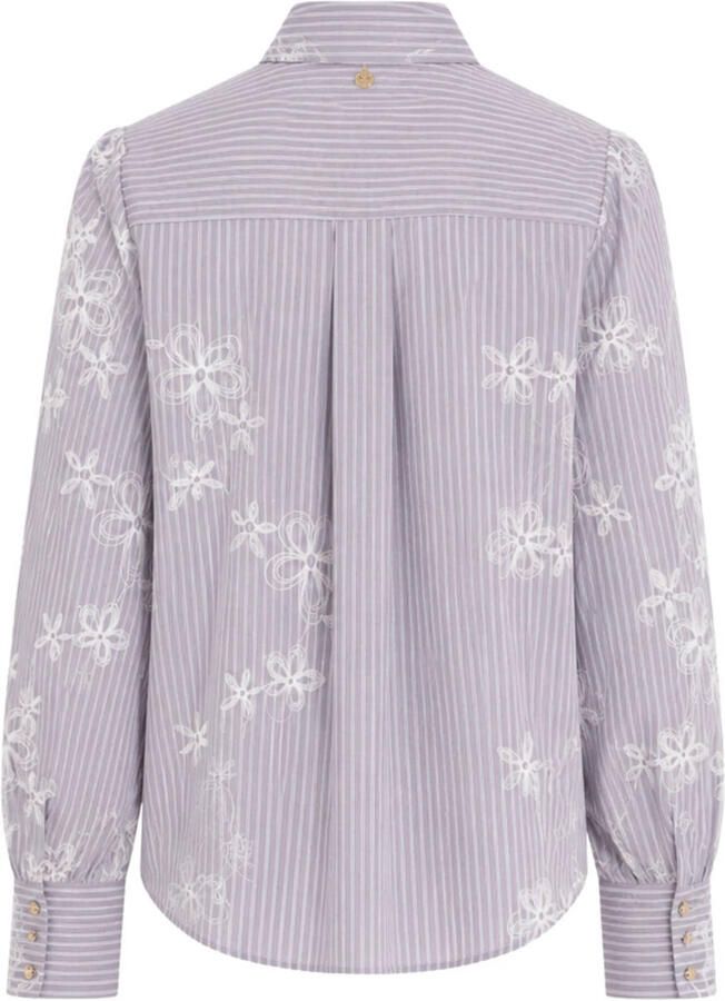 Tramontana gestreepte blouse lichtblauw - Foto 2