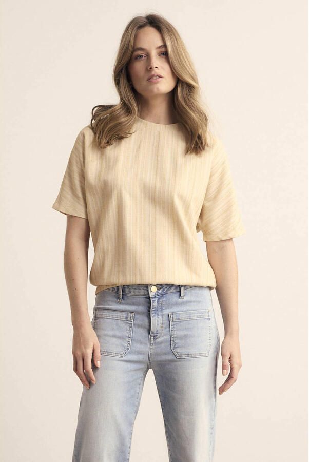Tramontana high waist straight leg jeans light blue denim