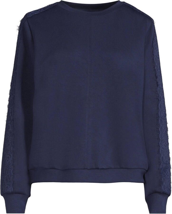 Tramontana katoenen sweater donkerblauw - Foto 2