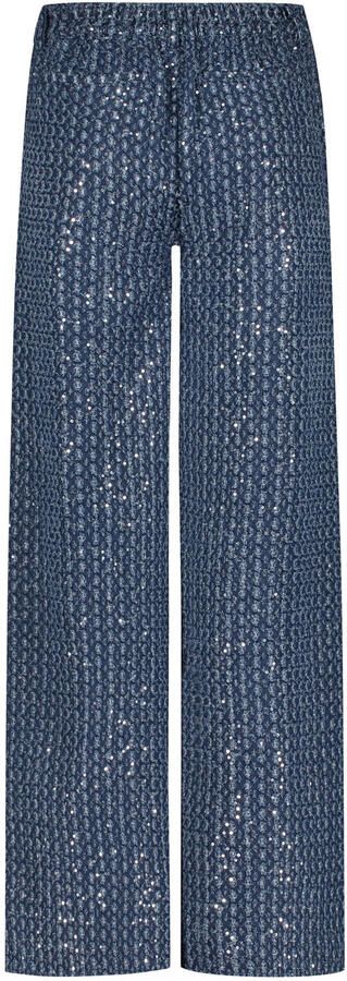 Tramontana Paillet Denim Broek Blue Dames - Foto 3