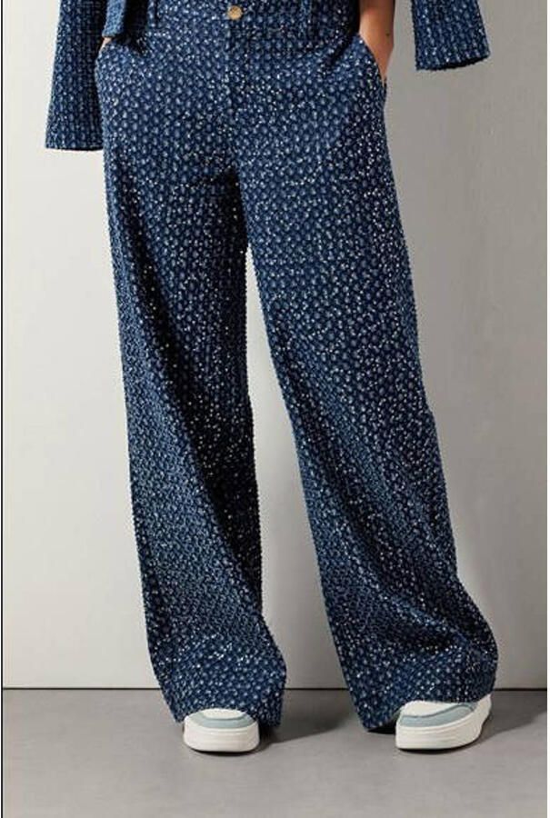 Tramontana Paillet Denim Broek Blue Dames - Foto 2