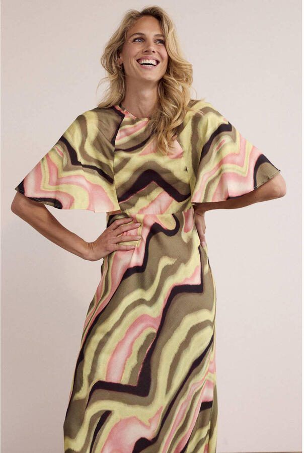 Tramontana midi jurk groen