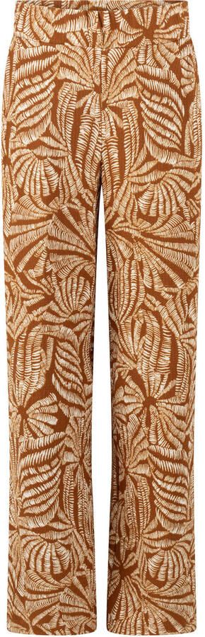 Tramontana regular high waist casual broek oranje