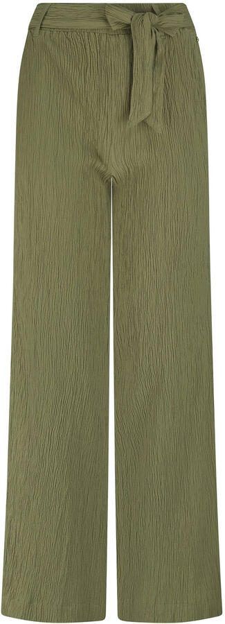 Tramontana straight high waist broek groen - Foto 2