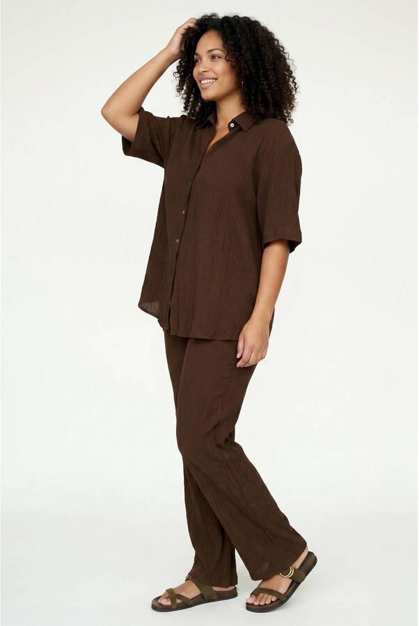 Tramontana viscose blouse bruin - Foto 2