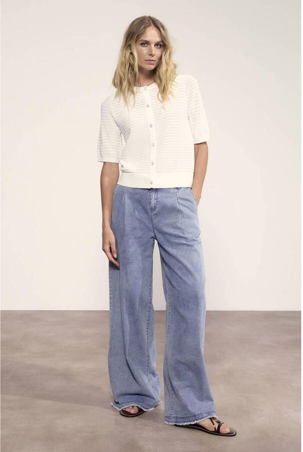Tramontana wide leg jeans medium blue denim - Foto 2