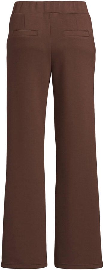 Tramontana wide leg regular waist casual broek donkerbruin - Foto 2