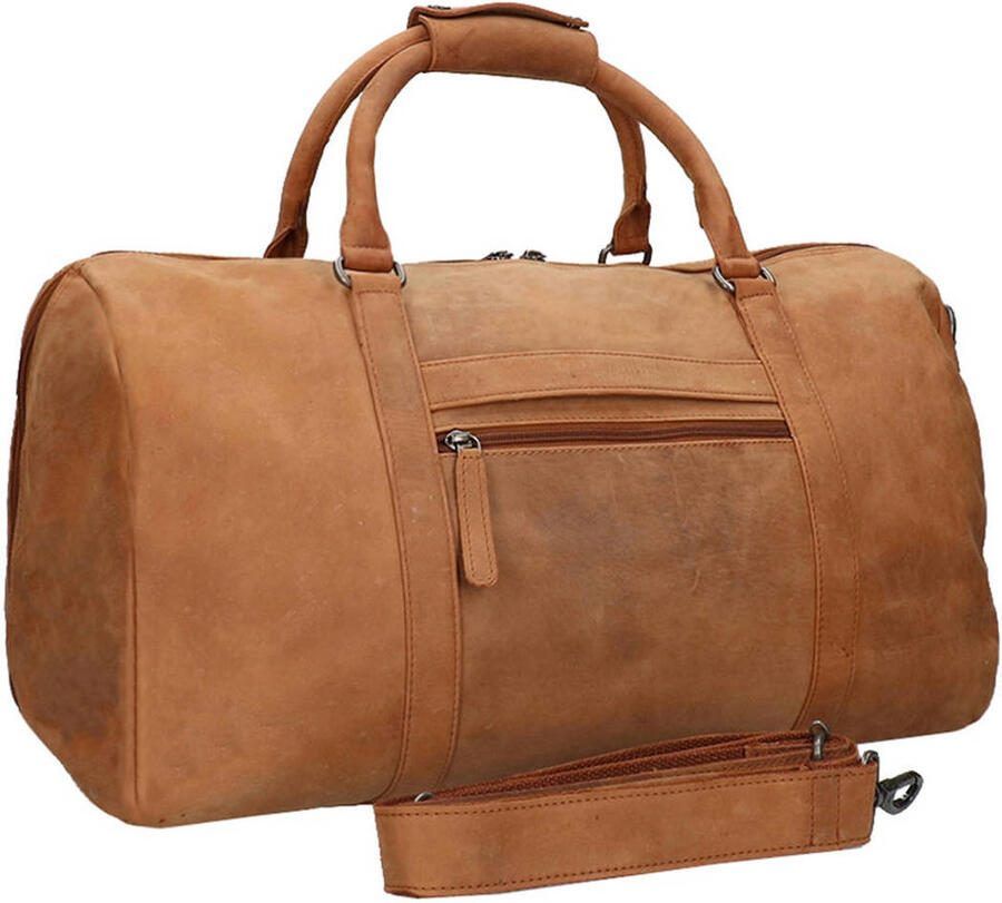 Travelbags leren reistas The Base cognac - Foto 2