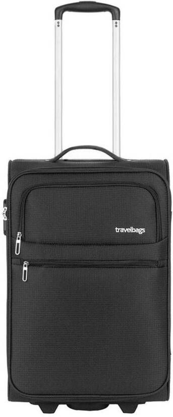 Travelbags trolley Lissabon 55 cm. zwart