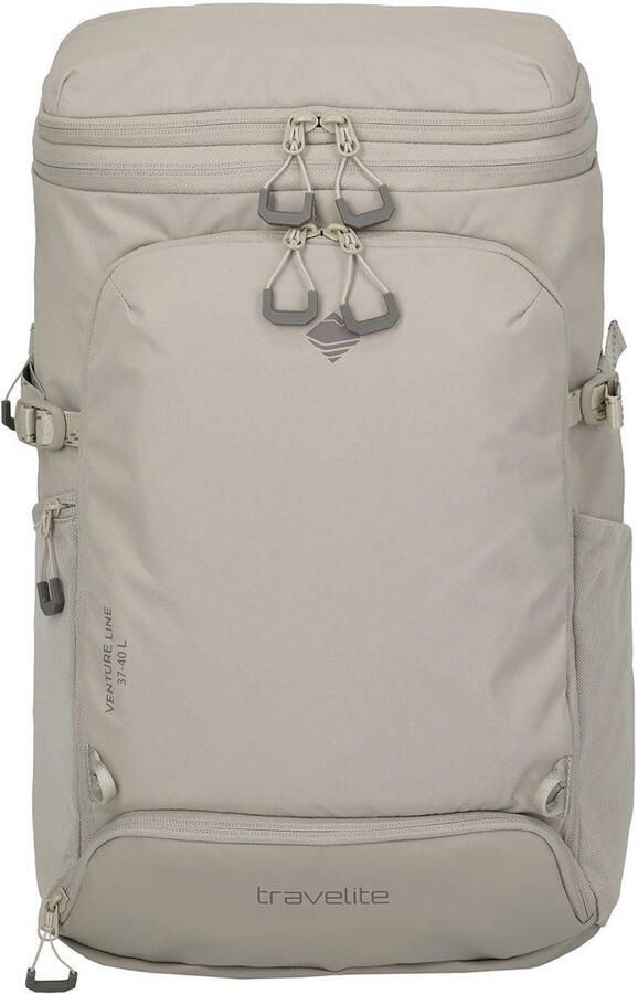 Travelite 17 inch laptop rugzak Venture Line zand