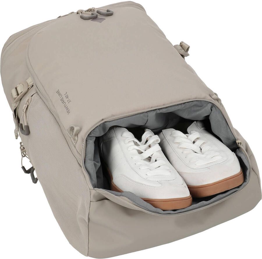 Travelite 17 inch laptop rugzak Venture Line zand - Foto 2