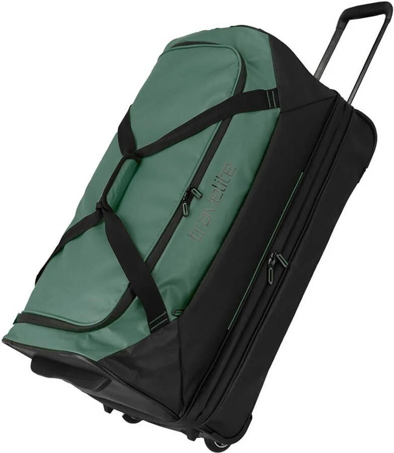 Travelite reistas Basics Wheeled Duffle 70 cm. zwart groen