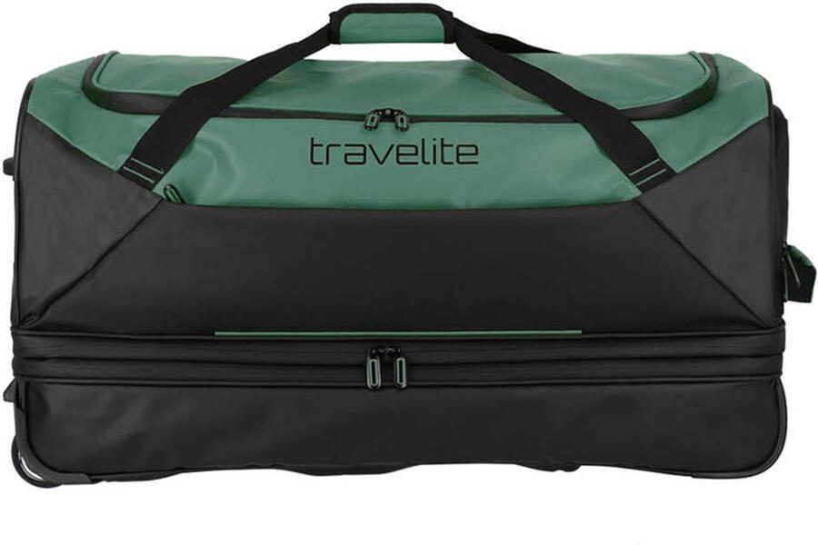 Travelite reistas Basics Wheeled Duffle 70 cm. zwart groen - Foto 3