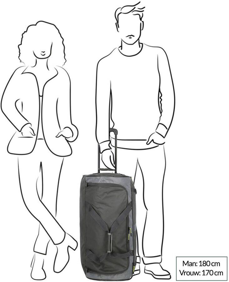 Travelite reistas Basics Wheeled Duffle Active antraciet - Foto 2