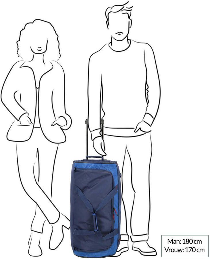 Travelite reistas Basics Wheeled Duffle Active donkerblauw - Foto 2