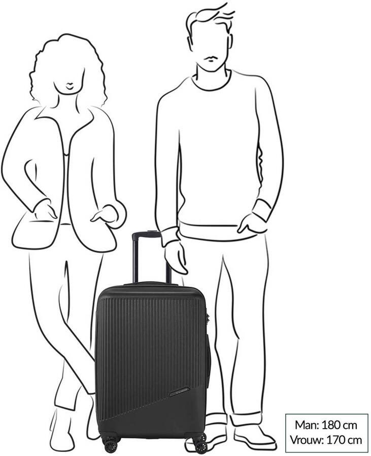 Travelite trolley Bali 67 cm. zwart - Foto 2