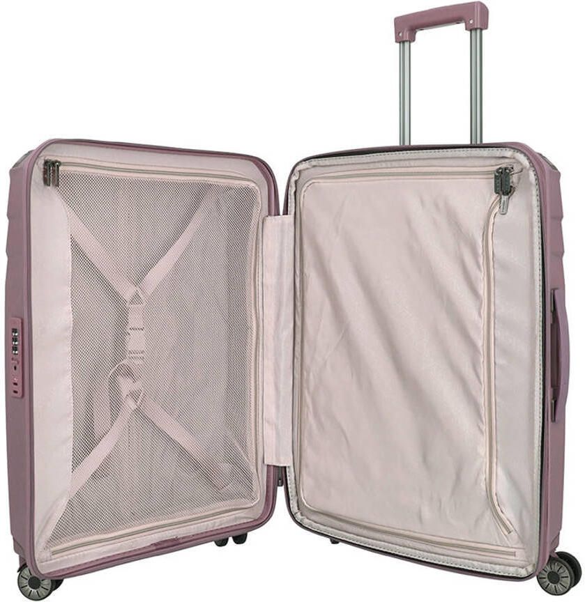 Travelite trolley Elvaa 66 cm. Expandable roze