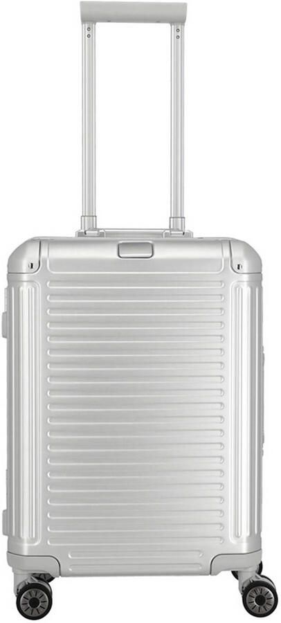 Travelite trolley Next 2.0 Aluminium 55 cm. zilverkleurig