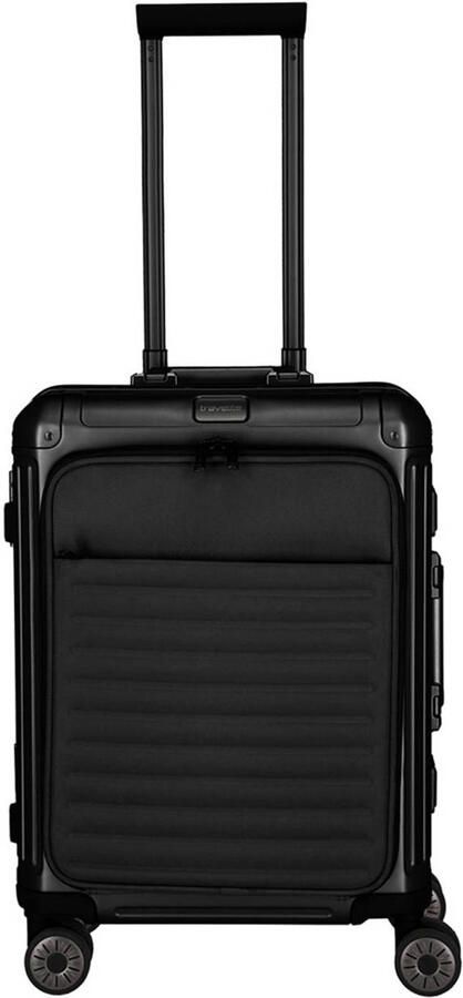 Travelite trolley Next 2.0 Aluminium 55 cm. zwart