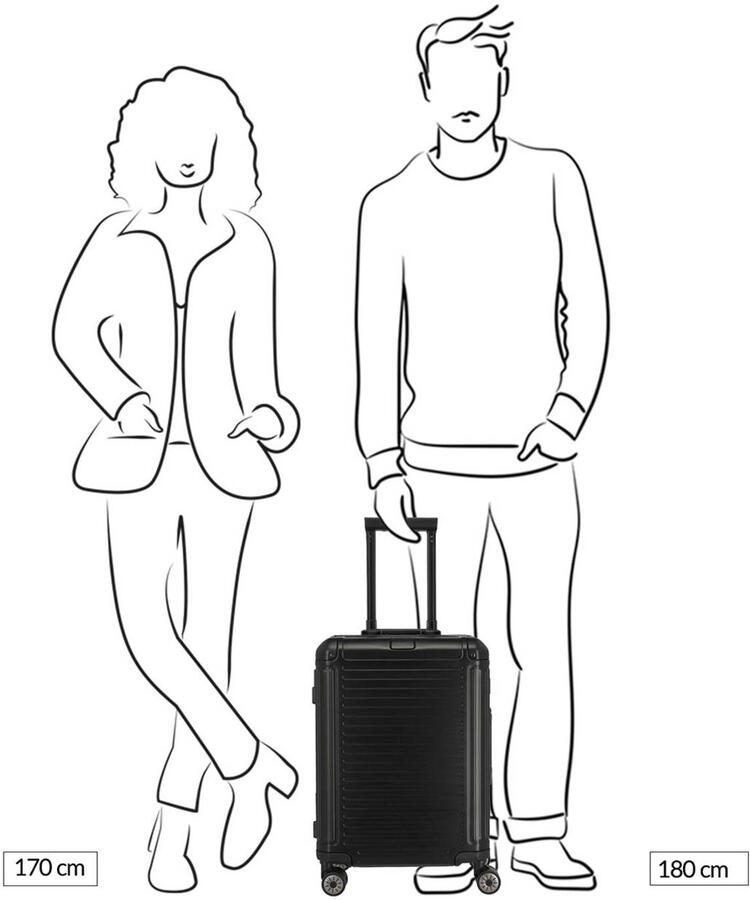 Travelite trolley Next 2.0 Aluminium 55 cm. zilverkleurig - Foto 2