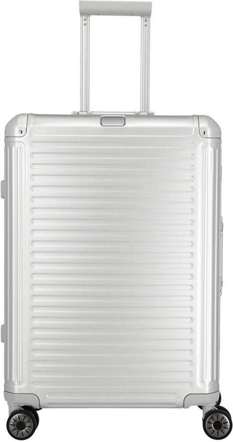 Travelite trolley Next 2.0 Aluminium 67 cm. zilverkleurig