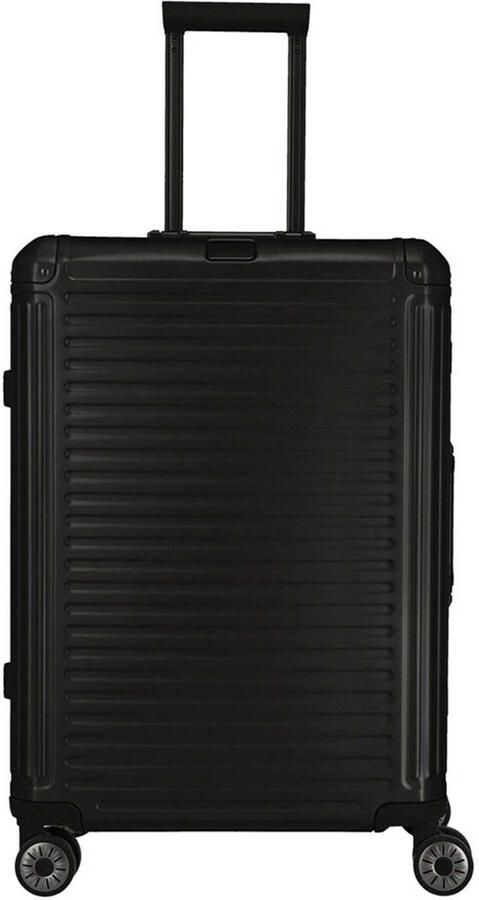 Travelite trolley Next 2.0 Aluminium 67 cm. zwart
