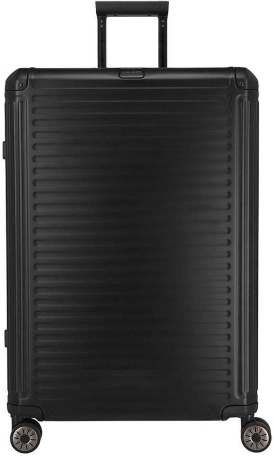 Travelite trolley Next 2.0 Aluminium 77 cm. zwart