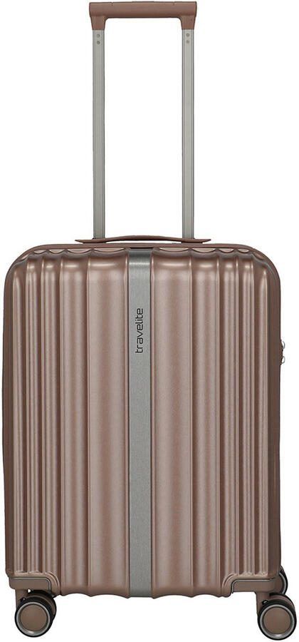 Travelite trolley Paros 55 cm. bruin