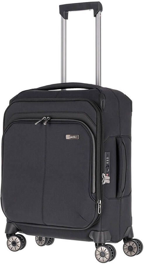 Travelite trolley Priima 55 cm. Expandable zwart