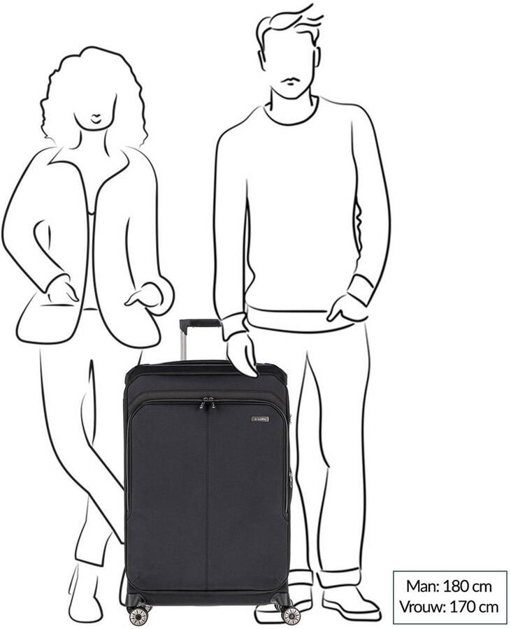 Travelite trolley Priima 79 cm. Expandable groen - Foto 2