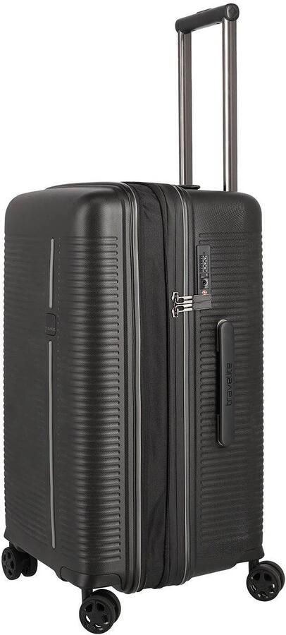 Travelite trolley Roomer 66 cm. zwart