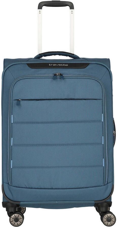 Travelite trolley Skaii 67 cm. Expandable blauw