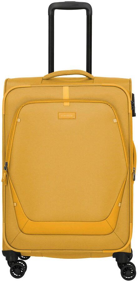 Travelite trolley Umbria 67 cm. Expandable geel