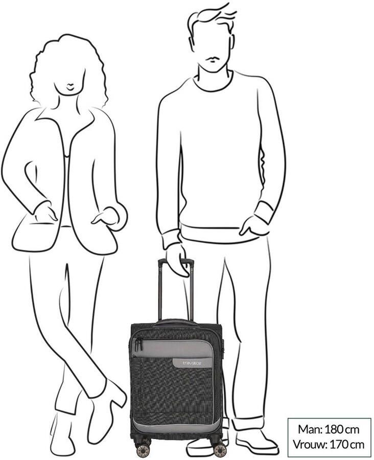 Travelite trolley Viia 55 cm. antraciet - Foto 2