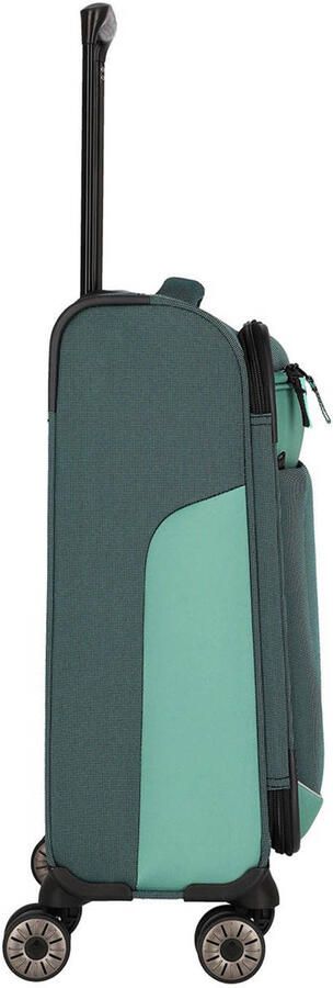 Travelite trolley Viia 55 cm. donkergroen