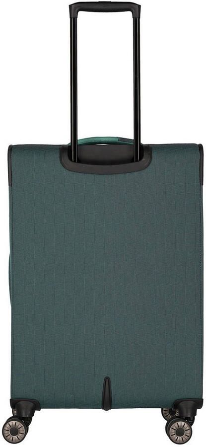 Travelite trolley Viia 67 cm. Expandable donkergroen