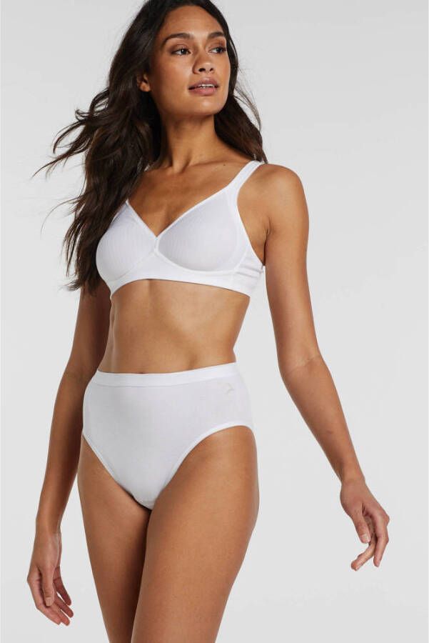 Triumph Bh zonder beugels Modern Soft Cotton N subtiel gestreept met vormgevende cups zonder vulling