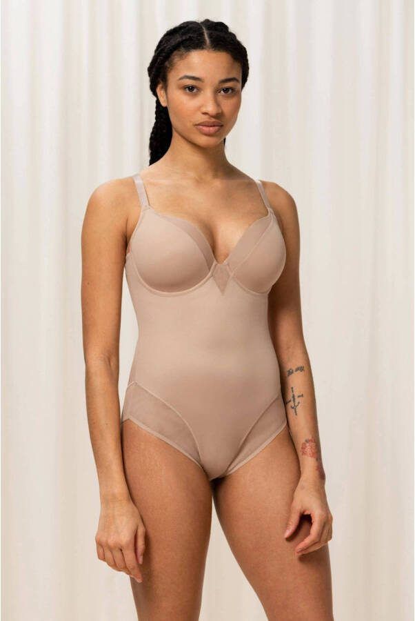 Triumph Shaping-body True Shape Sensation BSWP Mesh inzetstukken gewatteerde cups en vormende beugels glanzend (1-delig) - Foto 2