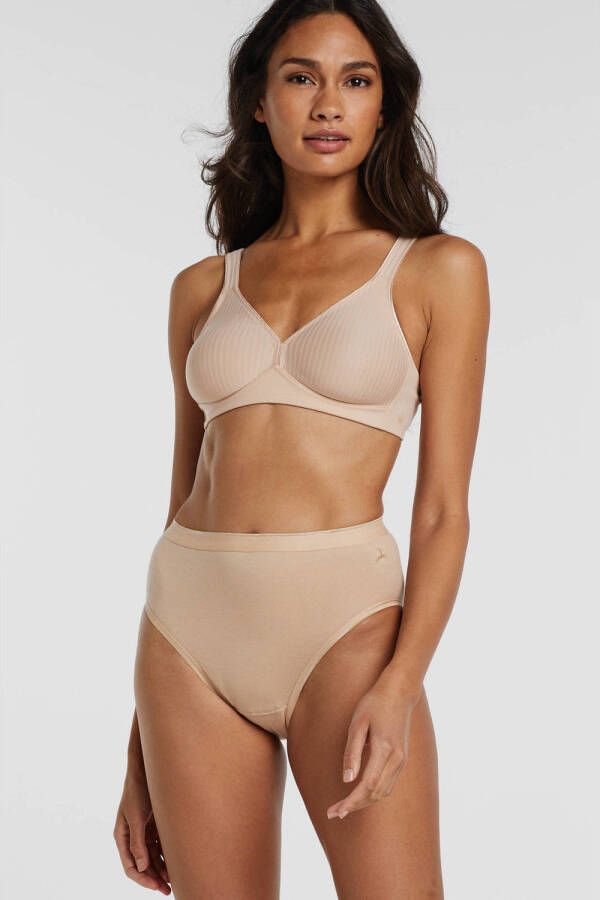 Triumph Bh zonder beugels Modern Soft Cotton N subtiel gestreept met vormgevende cups zonder vulling