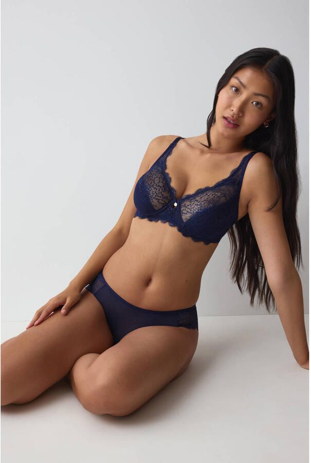 Triumph Amourette Sparkle niet-voorgevormde beugel-bh donkerblauw - Foto 2