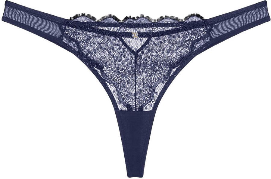Triumph Amourette Sparkle string donkerblauw - Foto 1