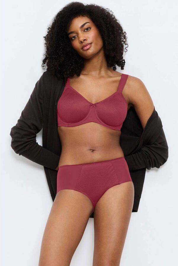 Triumph Hipster Essential Minimizer T glinsterend jacquardpatroon elastisch zacht ondoorzichtig